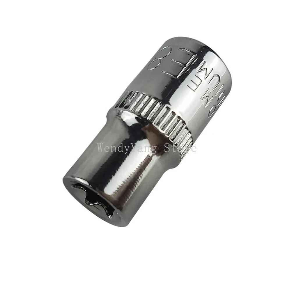 NEW 14Pcs Female E Type Bit Sockets Wrench Head E4 - E24 1/4" 3/8" Torx Star Sleeve Set Auto Repair Hand Tools