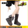 Versatile but knee snow boots women's winter new velvet women's boots two wear thick-soled heightening warm high boots