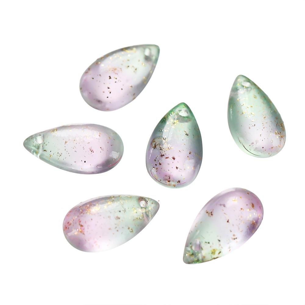 10pcs 8*14mm Water Drop Shaped Glass Pendants Czech Loose Spacer Beads For DIY Crafts Necklace Bracelet Charm Jewelry Making
