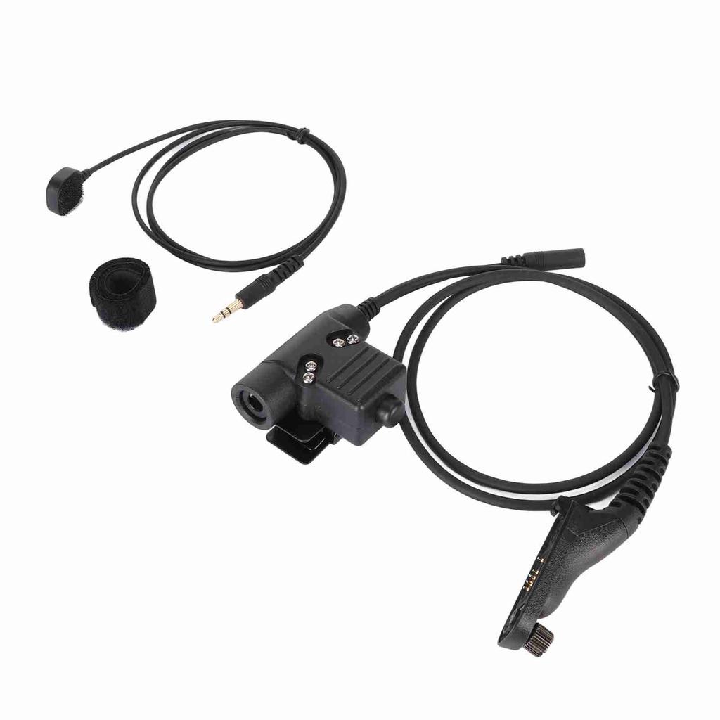 Headphone Adapter High Strength Push to Talk Flexible Adapter Headset Cable Replacement For
