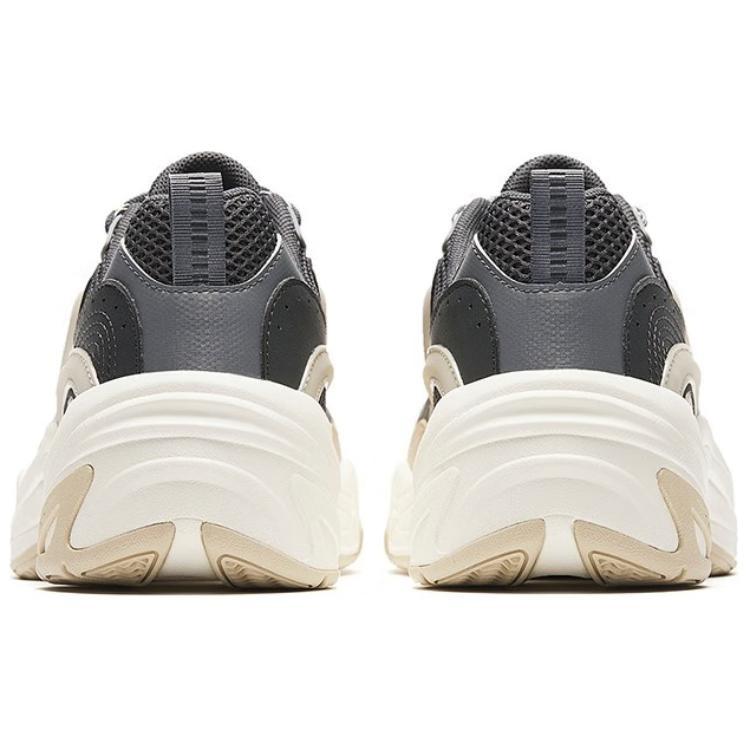 Anta Cross Slip Resistant Height Increasing Slip Resistant Height Increasing Low top Chunky Sneakers Men's Gray 112348850-9