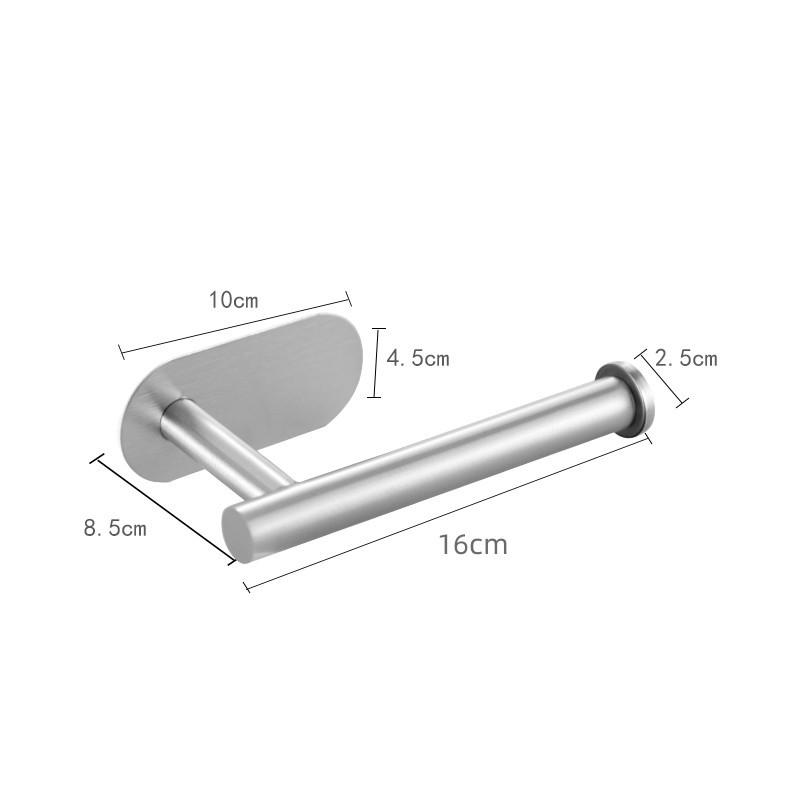Adhesive Punch-free Toilet Roll Paper Towel Holder Organizer Wall Mount Storage Kitchen Bathroom No Drill Tissue Dispenser