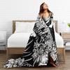 Anime Satoru Gojo Blanket  Airplane Travel Flannel Bedding Throws For Couch Chair Warm Custom Quality Bedspread Birthday Gift