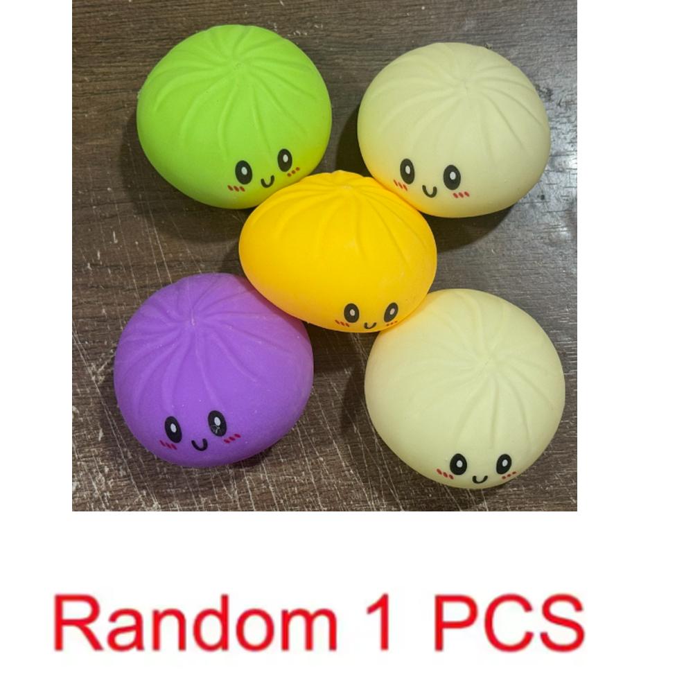 

Popular Vivid Dumpling Squishes Stress Balls Fidgeting Tactile Toys Food Squishies Bun With Steamer Squeeze Dough Ball Gifts