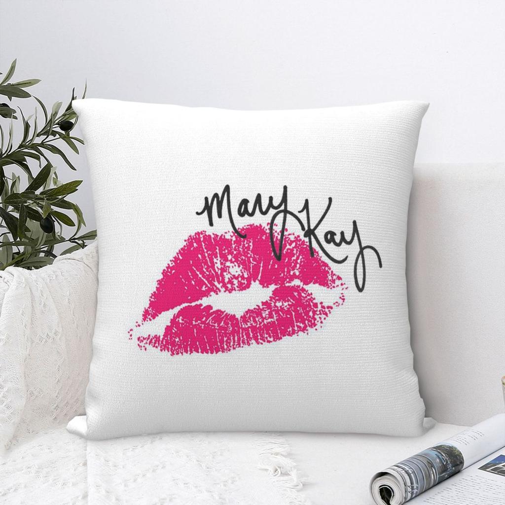 Mary Kay Cosmetics Square Pillowcase Cushion Cover Pillow Case Throw Pillow Cover for Home Sofa Living Room
