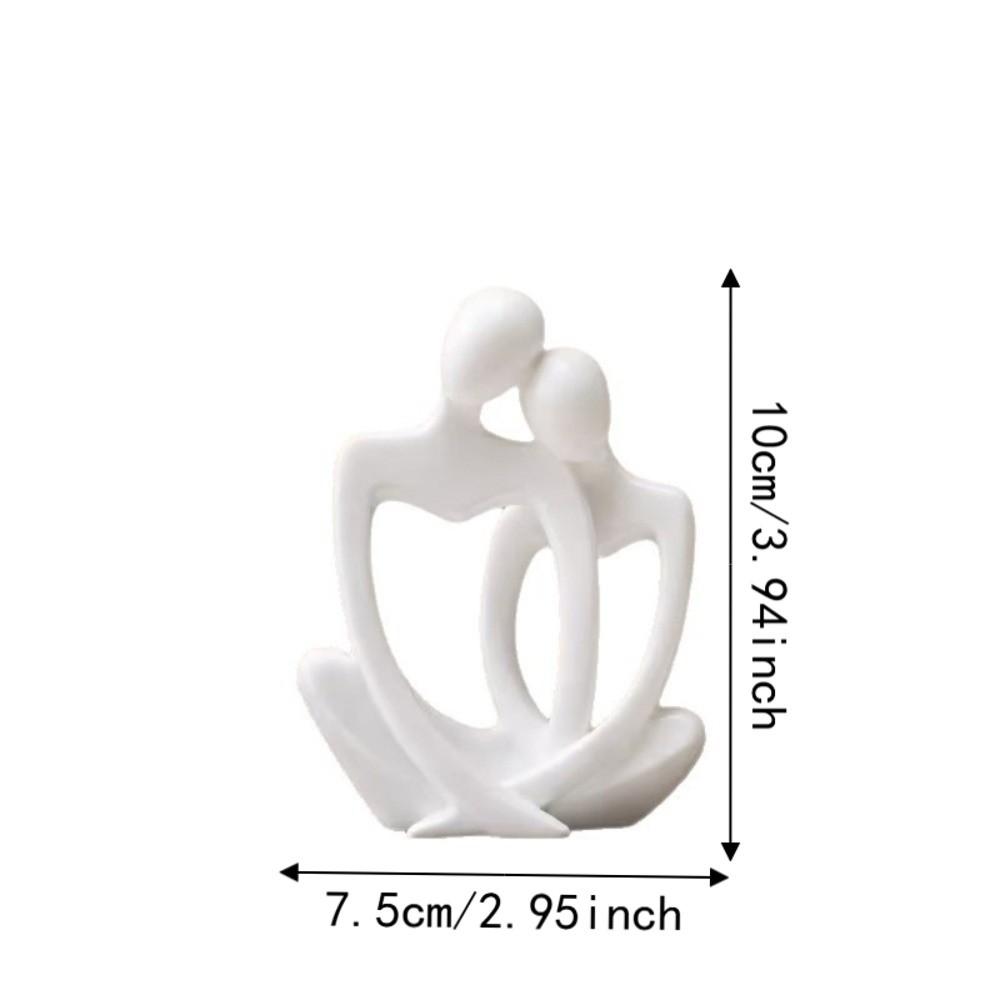 Romantic Lovers Figure Table Figurines 3D Printed Art Table Statue Wedding Gifts