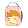 Back To School Season Digimon Lunch Box Bag Patamon (1) Washable Cool Classic Solid Lunch Bag
