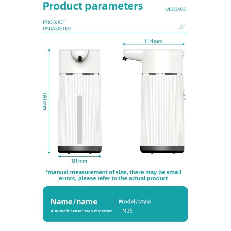 Automatic Sensor Soap Dispenser Sensor Hand Washing Machine Smart Wall-mounted Soap Dispenser Automatic Foam Soap Dispenser