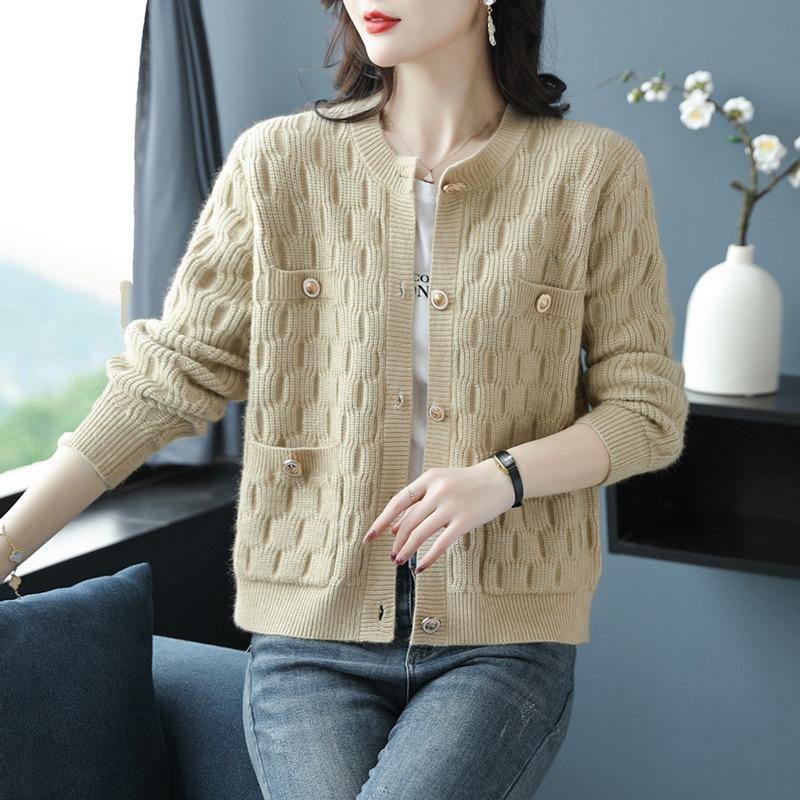 Short Sweater Jacket Shawl Women's Autumn Clothing New Loose Outer Top Knitted Cardigan Spring and Autumn Coat Women