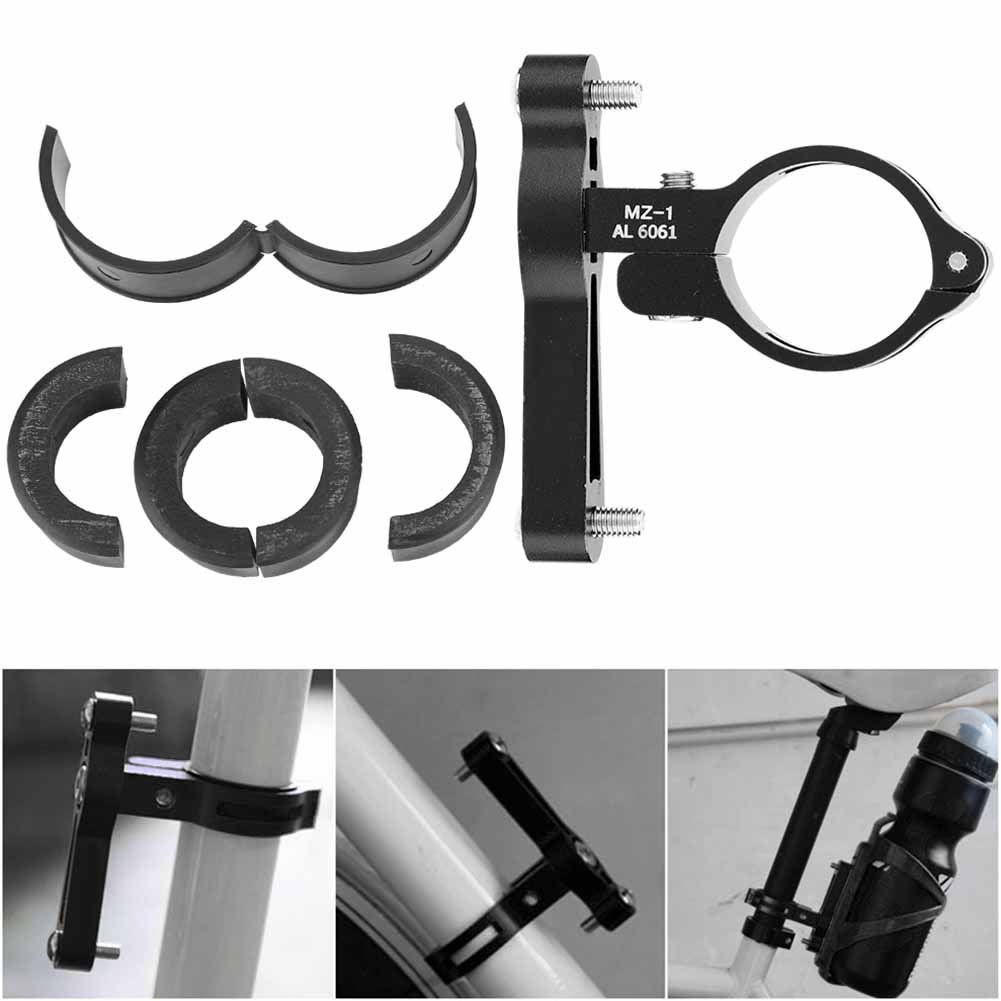 Venkovní adaptér na košík na láhev na kolo z CNC hliníkové slitiny, základna pro přizpůsobení, černá