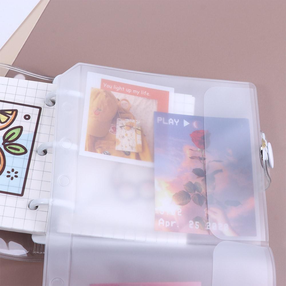 

Photo Album Refills Document Filing Bags PVC Notebook Pouch Bags Binder Folders Binder Pockets A5 two pocket