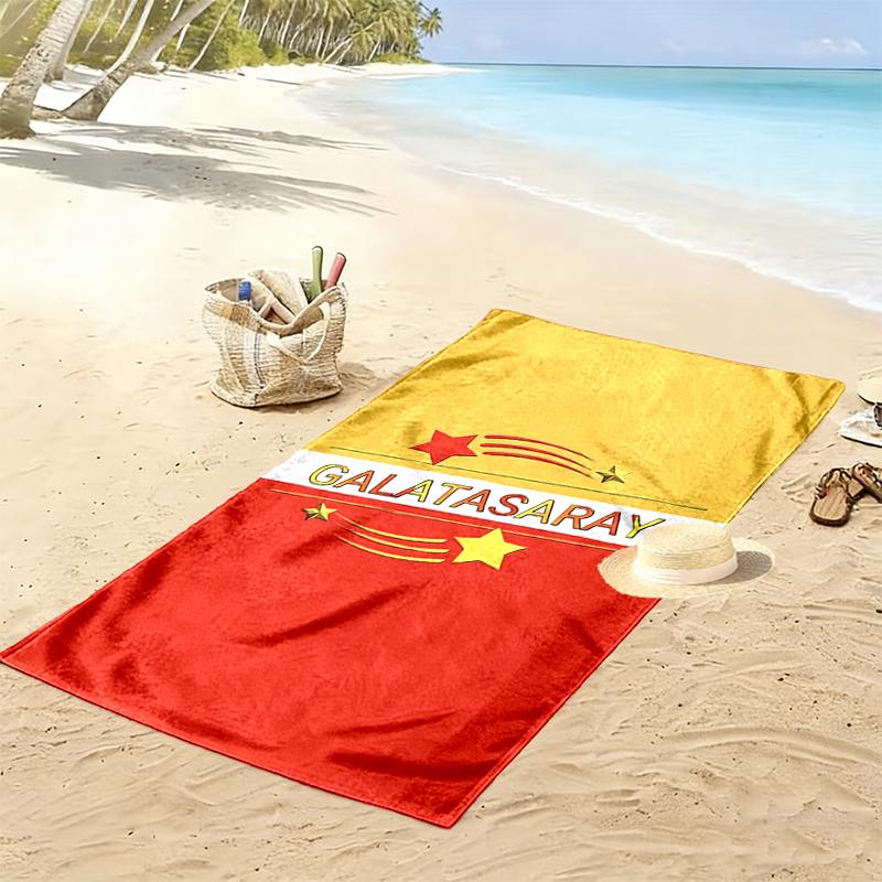1pc Galatasaray SK Beach Towel Ideal Birthday Gift For Family, A Vibrant Beach Towel Suitable for Outdoor Activities