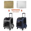 Zaino Pet Trolley Pieghevole: Espandibile, Portatile, Grande Capacità per Gatti e Cani