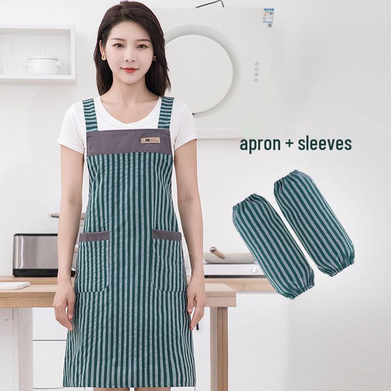 Breathable Oil-Proof Stain-Resistant Kitchen Waist Apron – Stylish & Durable for Summer