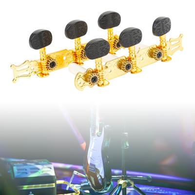 2 Pcs Classical Guitar Tuning Pegs Keys Adjustable String Tuners Pegs Machine Heads Replacement Copper Guitar Knobs