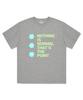 Deomopeuhauseu Nothing Normal Oversized Short Sleeve T-Shirt Gray