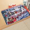 Christmas Elk Snowflake Kitchen Mat Home Decor Winter Xmas Kitchen Hallway Balcony Laundry Non-slip Rugs Christmas Decorations