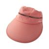 Ladies Travel Empty Top Cycilng Solid Color Bucket Hat Women Cap Removable Sun Hat Fisherman Hat