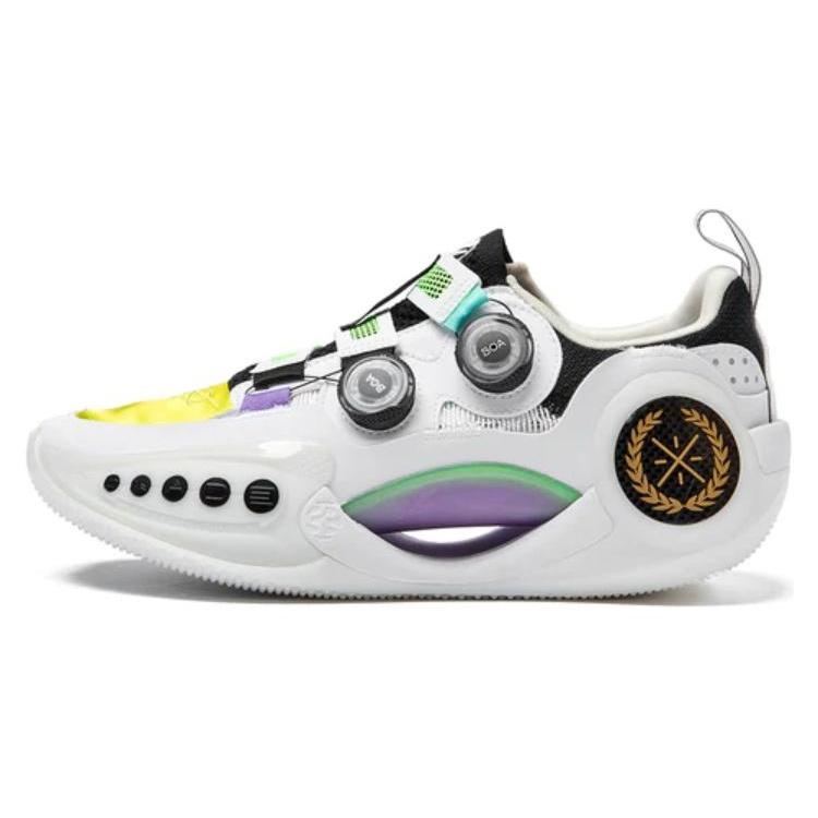 Li-Ning Way of Wade 9 White Yellow Green Men s ABES003-4 EU 43⅔