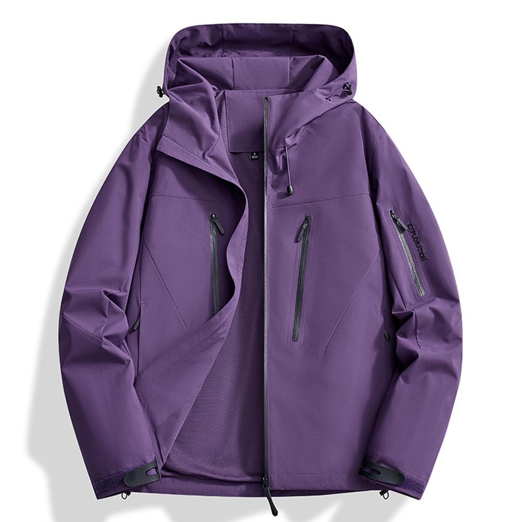 Ladies' Loose Comfortable Fashionable Outdoor Windproof And Waterproof Jacket With Characters(EXPLORATION)Jacket