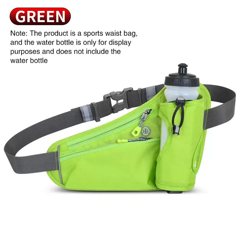Multifunctional Outdoor Waist Bag Waterproof Running Fanny Pack with Water Bottle Holder Phone Pouch for Sports Fitness Hiking