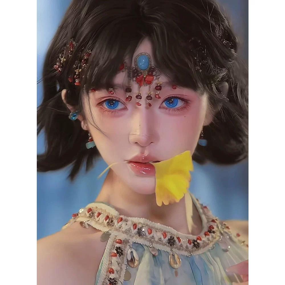 Bohemian Princess Tassel Forehead Pendant - Exotic Ethnic Style Hair Accessory