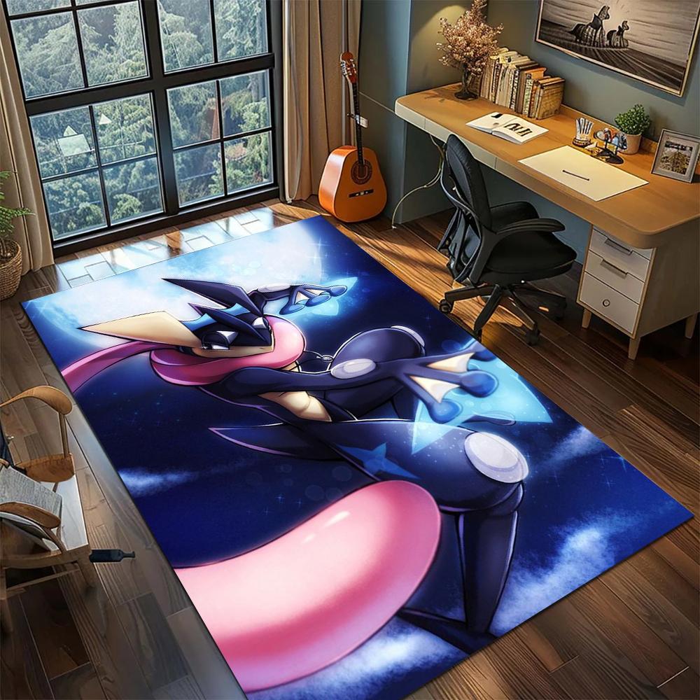 

Pokemon Washable Rug Carpet Large Area Rug Non Slip Floor Mat for Gamer Room Bedroom Printed Home Decor -xia43 60x90cm