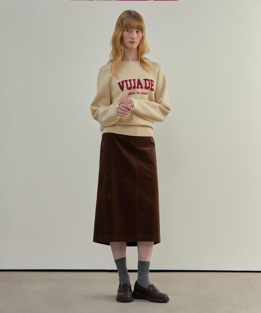 Mind Bridge Woman [W] Corduroy H-Line Skirt - 2 Colors