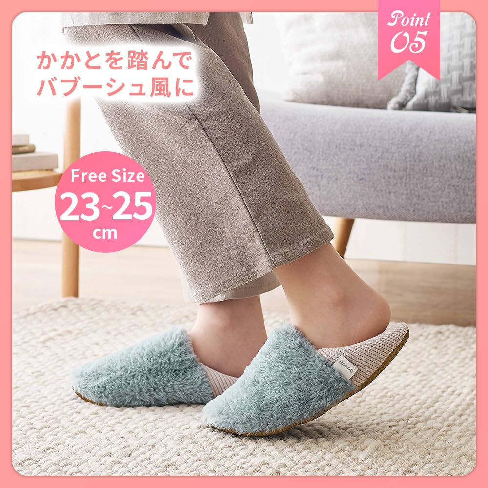 LADONNA Microwave-Ready Gel Hot Water Bottle and Warm Slippers with Pockets (Sage Green)