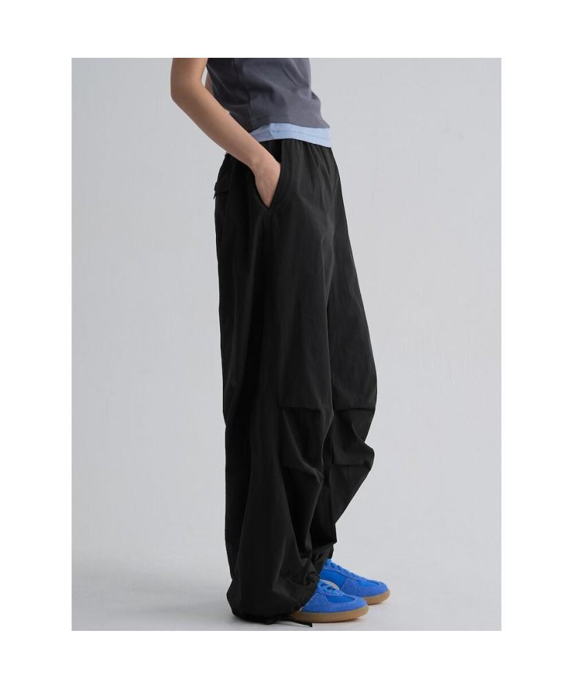 8SECONDS Cotton Blend Peach Elastic Waist Pants Black