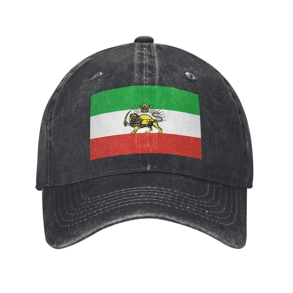 Baseball Cap Flag Of Persia Summer Y2k Funny Trucker Hat Couple Women Print Outdoor Gym Sun-Proof Baseball Caps