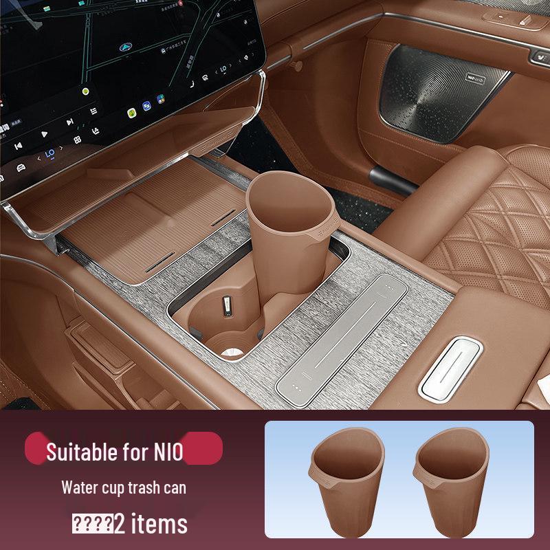 Compatible Trash Storage Bag & Cup Holder for 26 Nio ES8 & ES9 Models - Interior Accessories
