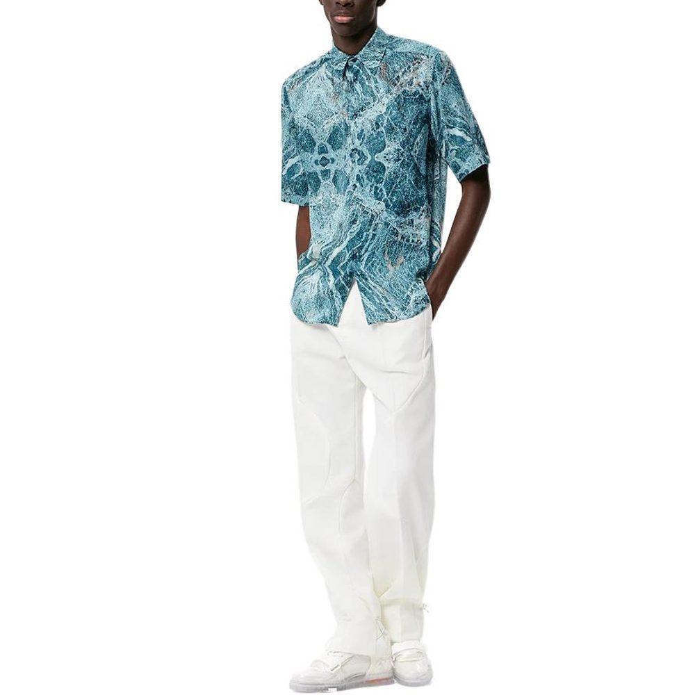 Louis Vuitton Shirt Men's Lake Blue 1A9782