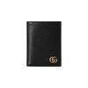 Marmont Portafoglio in Pelle con Logo Doppia G Classico Portafoglio Uomo Nero 760212-DJ20T-1000
