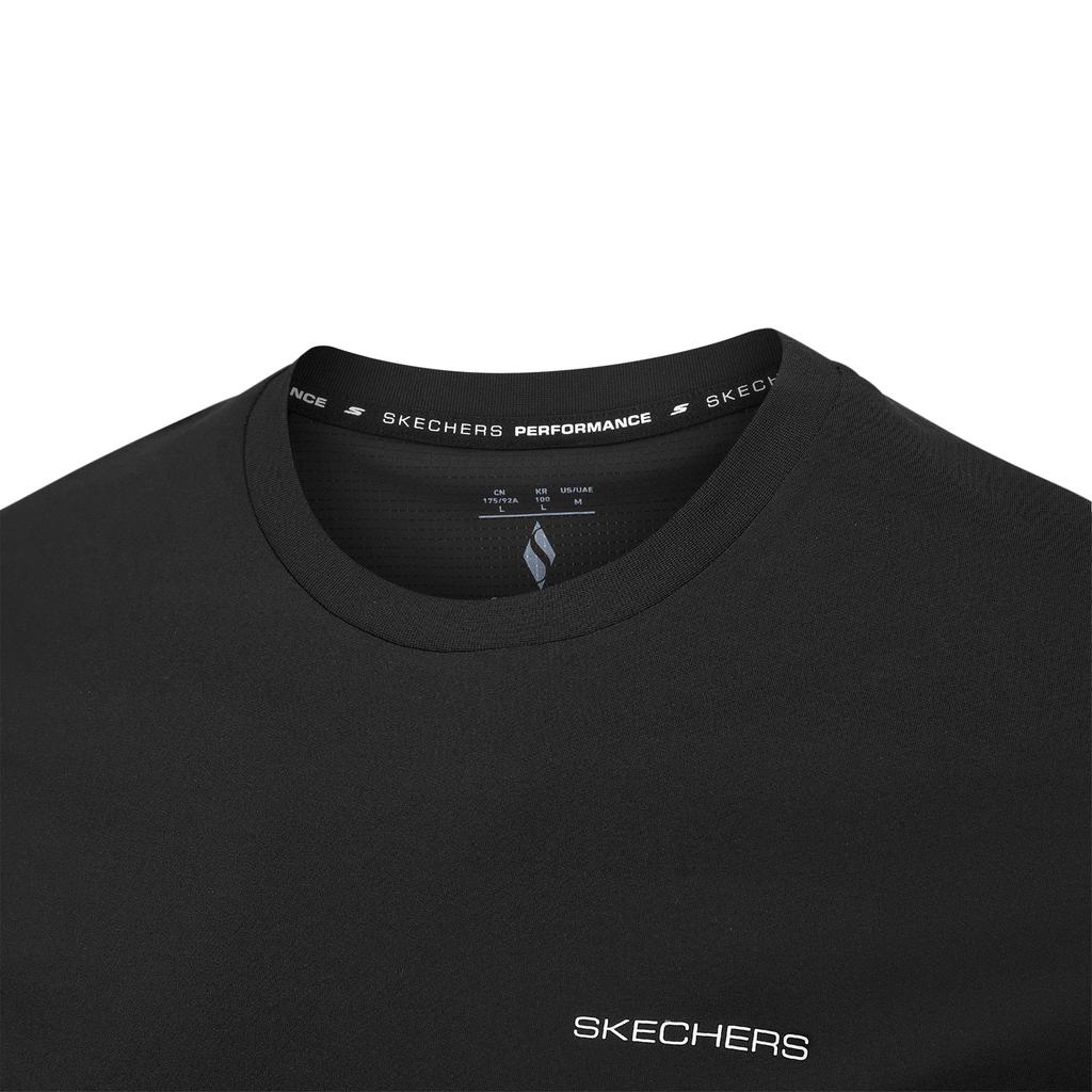 Skechers Moisture-Wicking Short Sleeve Pullover T-Shirt Men tops P226M088-0018