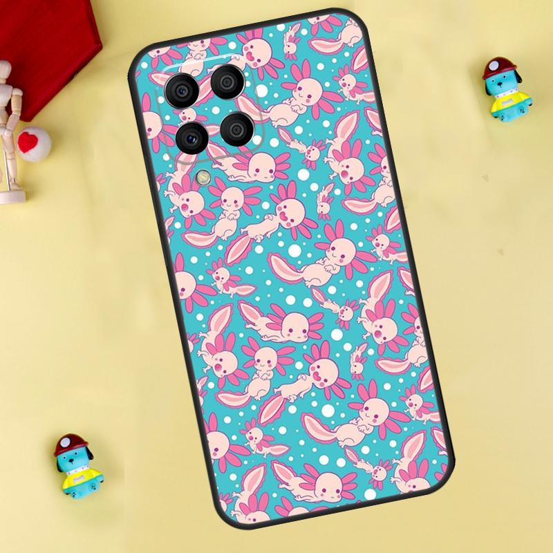 Cute Animal Axolotl Case For Samsung Galaxy M33 M15 M55 M31 M13 M12 M14 M06 M16 M36 M56 M53 M32 M52 M35 M34 M54