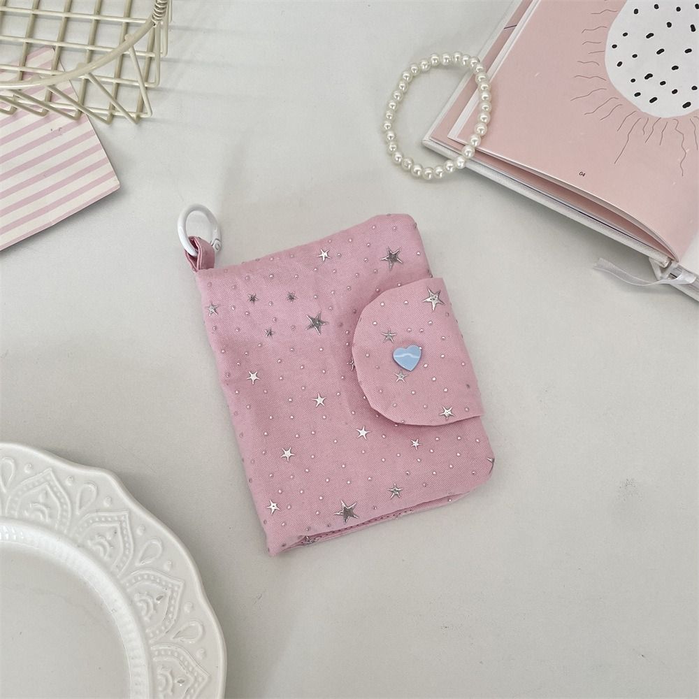 Ins Cloth Coin Purse Bowknot Star Small Wallet Multi-functional Flower Storage Pouch for Girls Gift