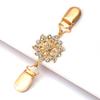 Sweater Duck Mouth Clips for Cardigans Vintage Shawl Cloak Clasp Rhinestone Cinching Clip for Women Shawl Shirt Dress