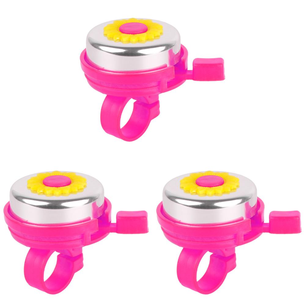 

Sunflower Kids Bike Bell Loud Crisp Clear Sound Bicycle Bell for Kids (Rose Red)