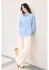 Spring New OL Shirt Stacked Shirt Top Women's Commuter Professional Long Sleeve Shirt