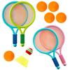 1 Set Bunte Plastik-Badminton-Tennis-Kombi-Schläger-Set mit 2 Bällen Geeignet für Party-Interaktionsspiele Sportaktivitäten ZYF