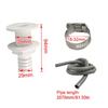 Marine ABS Plastic Drain Fitting Kit Comes With 29mm Hose Clamp And 6 Foot Corrugated Tube For Boat Bilge Pump System