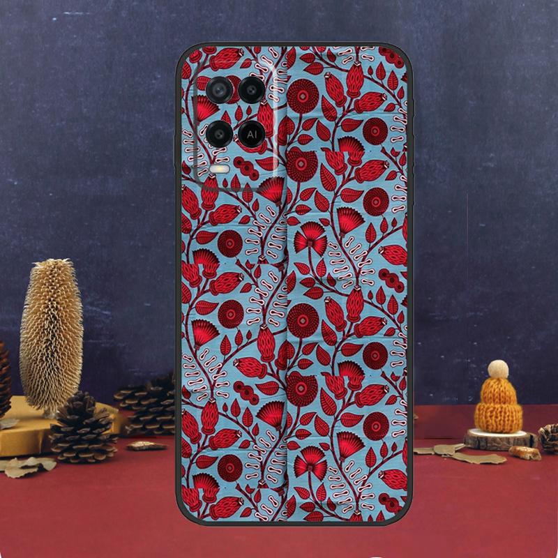 

Ткань с африканским восковым рисунком для чехла OPPO A17 A77 A58 A78 A98 A15 A5 A9 A96 A76 A16 A54 A74 A94 A52 A72 A79 A57S A53S OPPO A54 4G