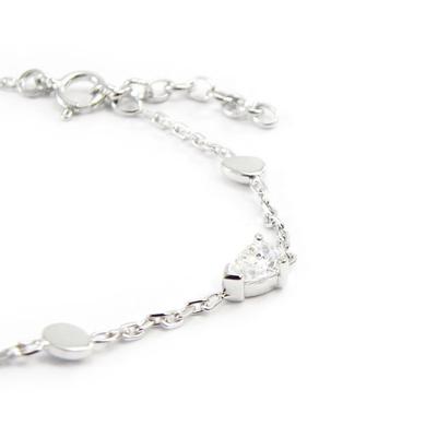 [G2475] - Armband Silber 'Kuschel' weiß