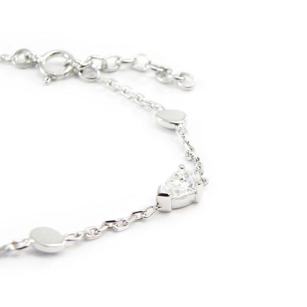 

Высочество [G2475] - Серебряный браслет белого цвета Câlin