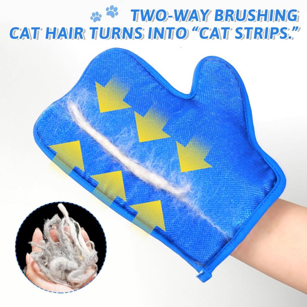 Electrostatic Pet Hair Remover Glove, Double-Sided Cat Hair Remover for Dogs and Cats, Foldable, Easy Clean, Soft Material