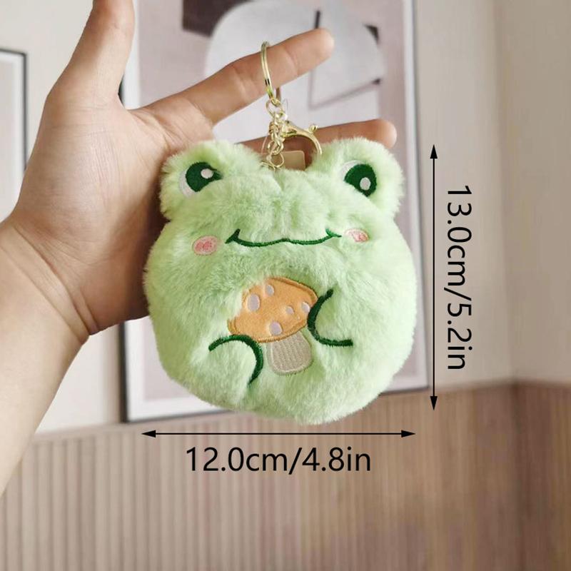 Kreativní roztomilá žába plyšová panenka peněženka kreslený zip plyšový přívěsek nula peněženka přívěsek na mince kapsička na peněženku peněženka sluchátka peněženka peněženka klíčenka
