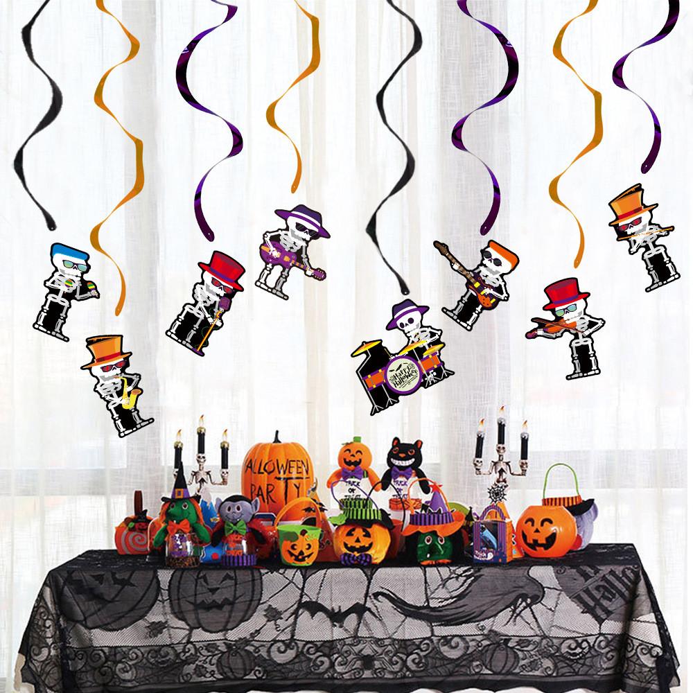 Creepy Halloween Spiral Hanging Decorations For Festive Atmosphere And Party Supplies