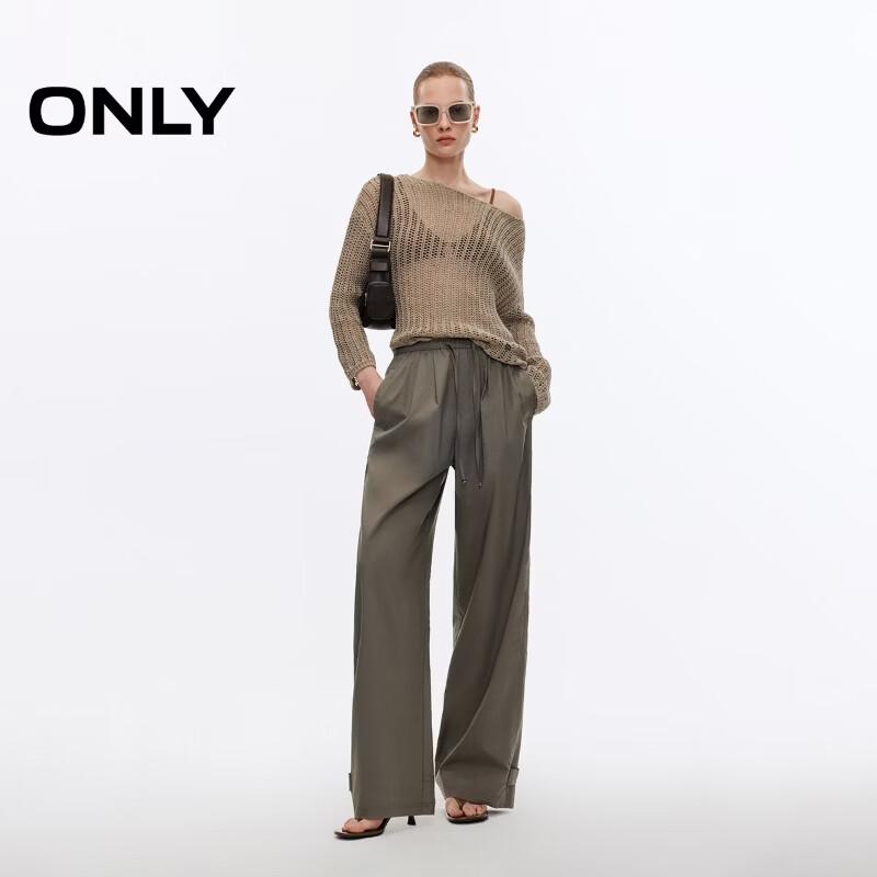 ONLY Women's High-Waist Workwear Wide-Leg Pants