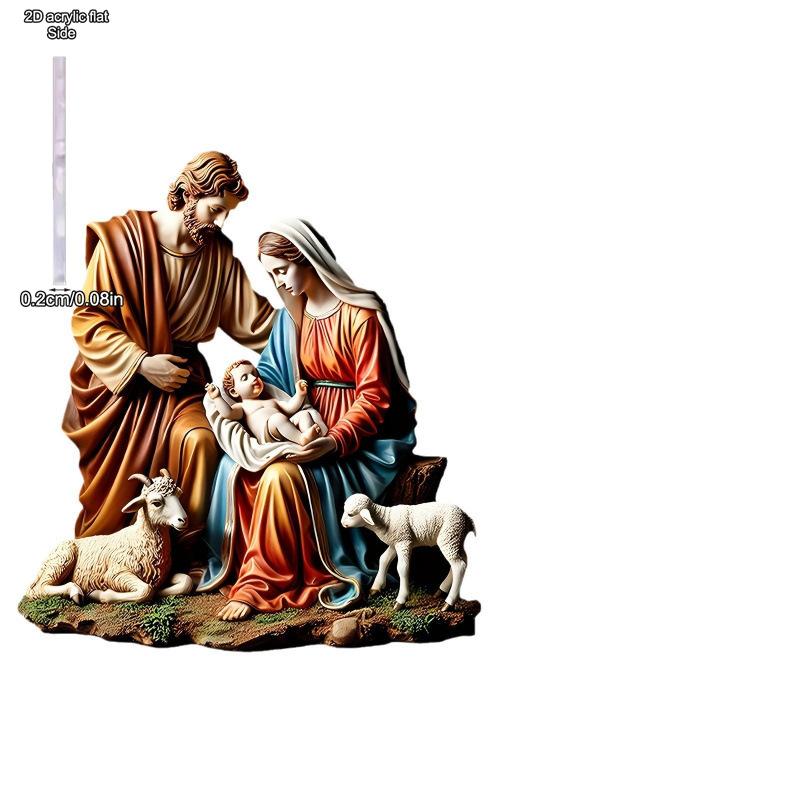 2D Flat Acrylic Decoration Welcomes The Birth of Newborns, Indoor and Outdoor Decoration - No Need for Batteries/electricity, Free Day Decoration, Sho